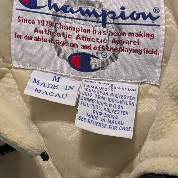 Vintage Notre Dame Champion Puffer Full Zip Jacket - Size M - Picture 2 of 4